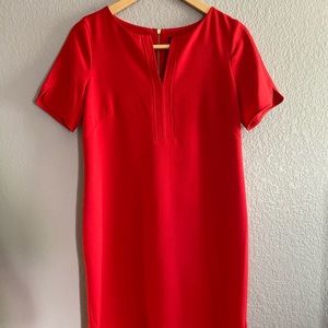 Adrianna Papell V- neck Sheath Sleeve Split sleeve